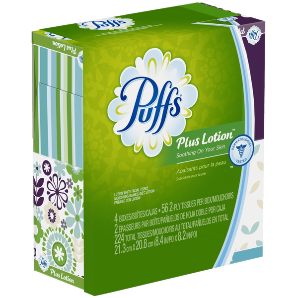 Puffs Plus Lotion Facial Tissues 224 Count