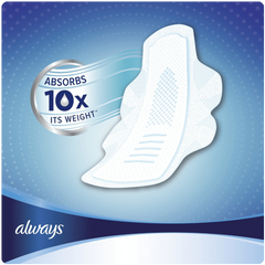 Always Infinity Unscented Pads with Wings Regular Flow