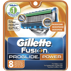 Gillette Fusion Proglide Power Razor Blade Refills for Men 8 Count